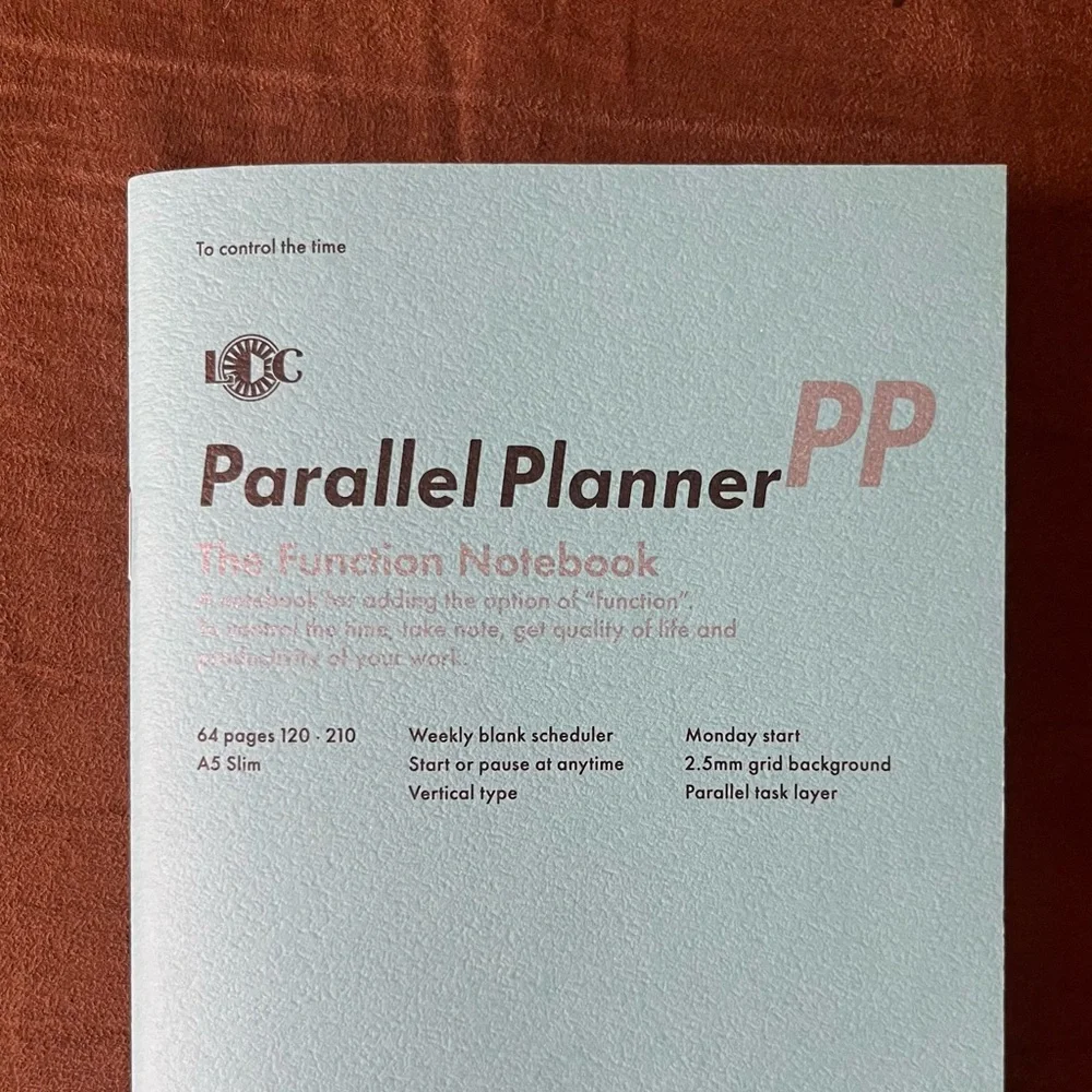 🆕 LUDDITE Function planner series weekly Parallel Planner, tracking, goals
